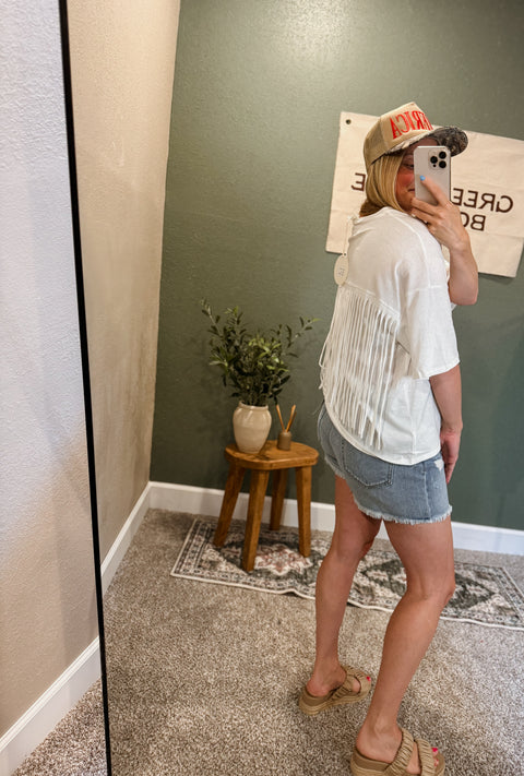 back fringe tee