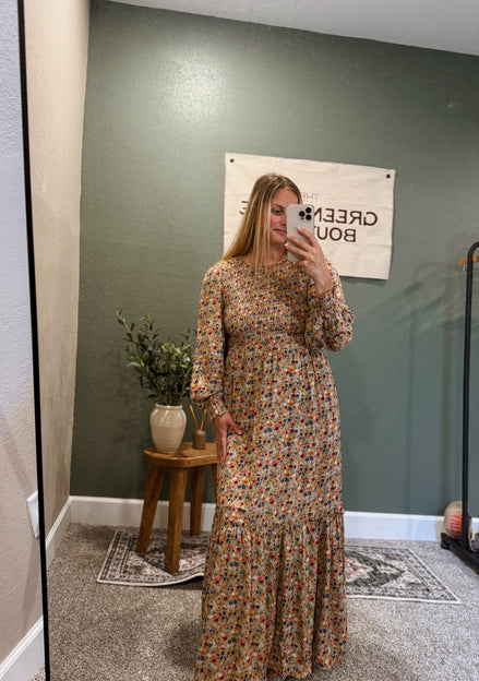 wildflower smocked dress