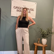 lace trim pants