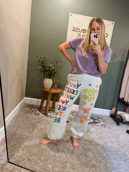 words of affirmation joggers