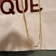 gold layer necklace