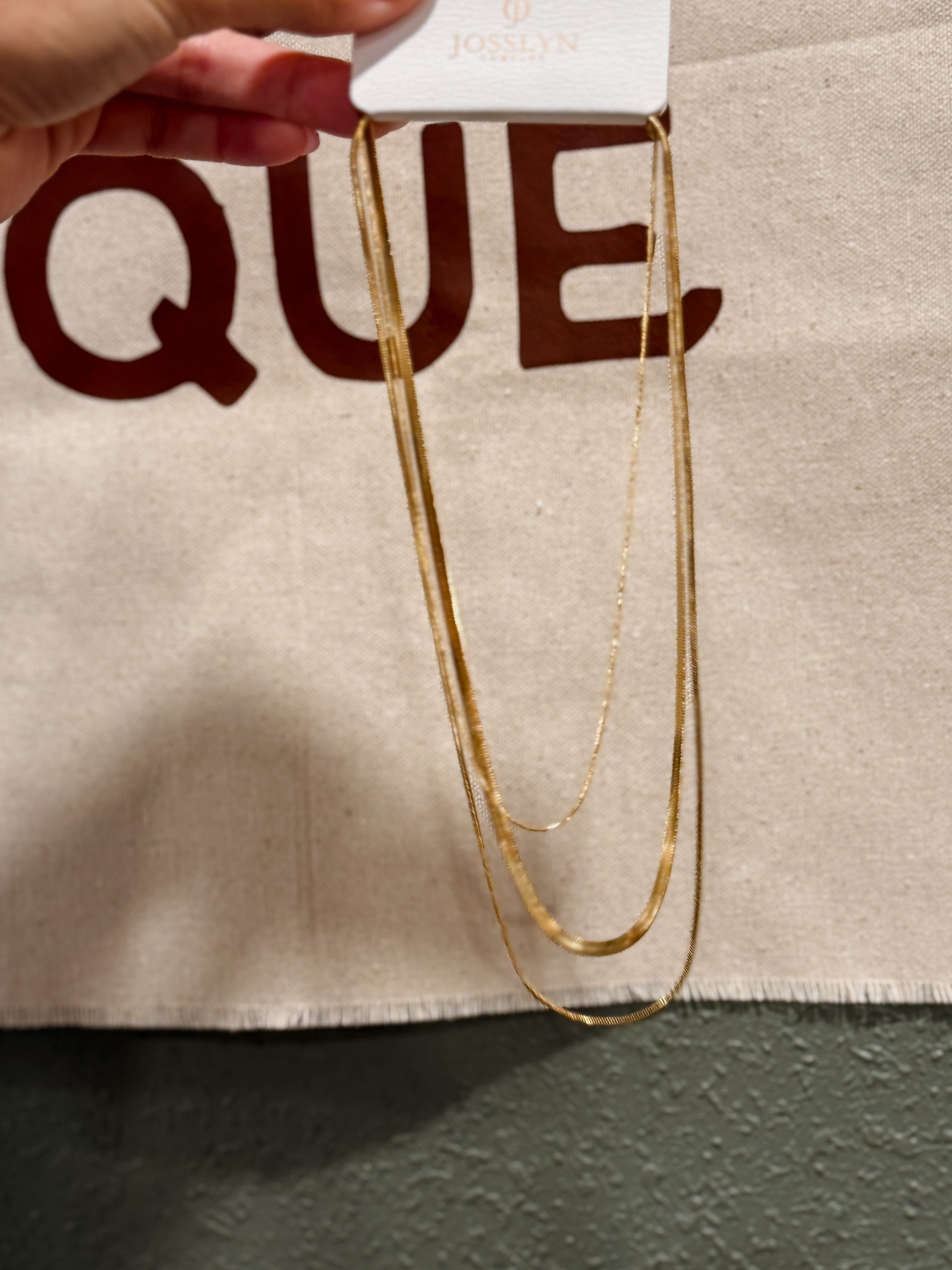 gold layer necklace