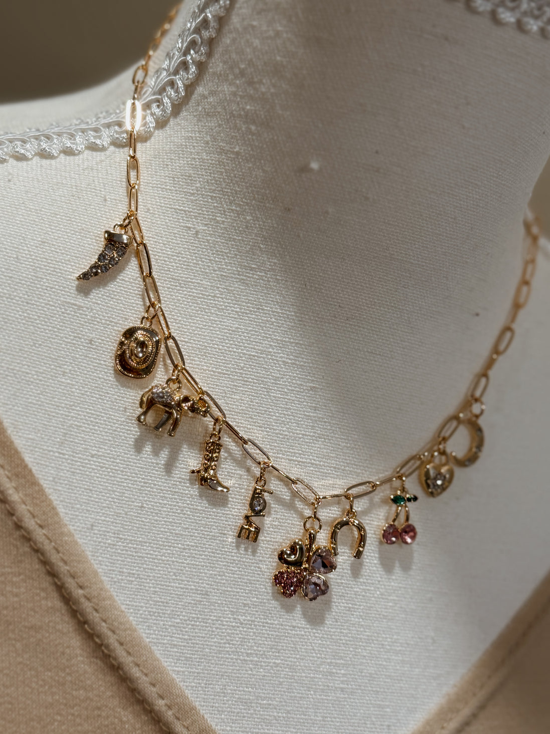western charm necklace