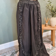 lace ruffle pants