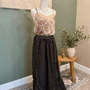 lace ruffle pants