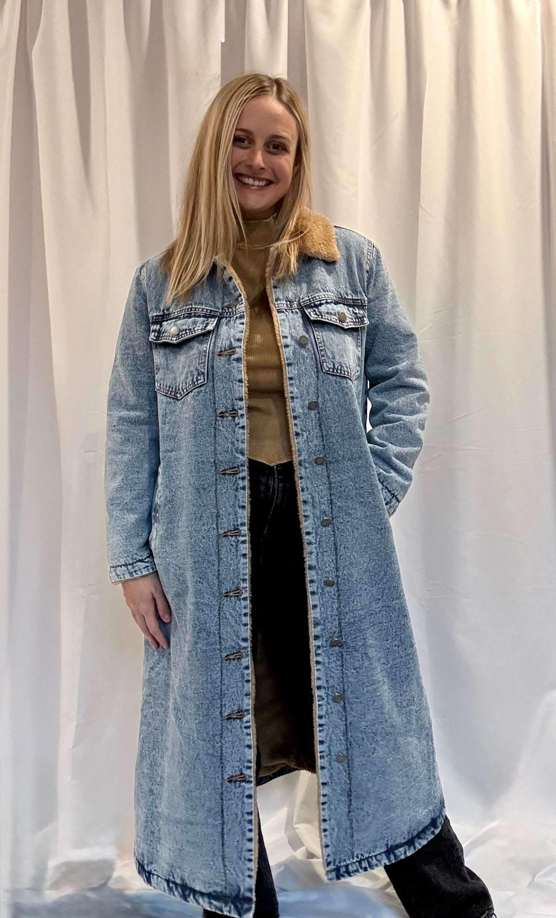 lined denim jacket