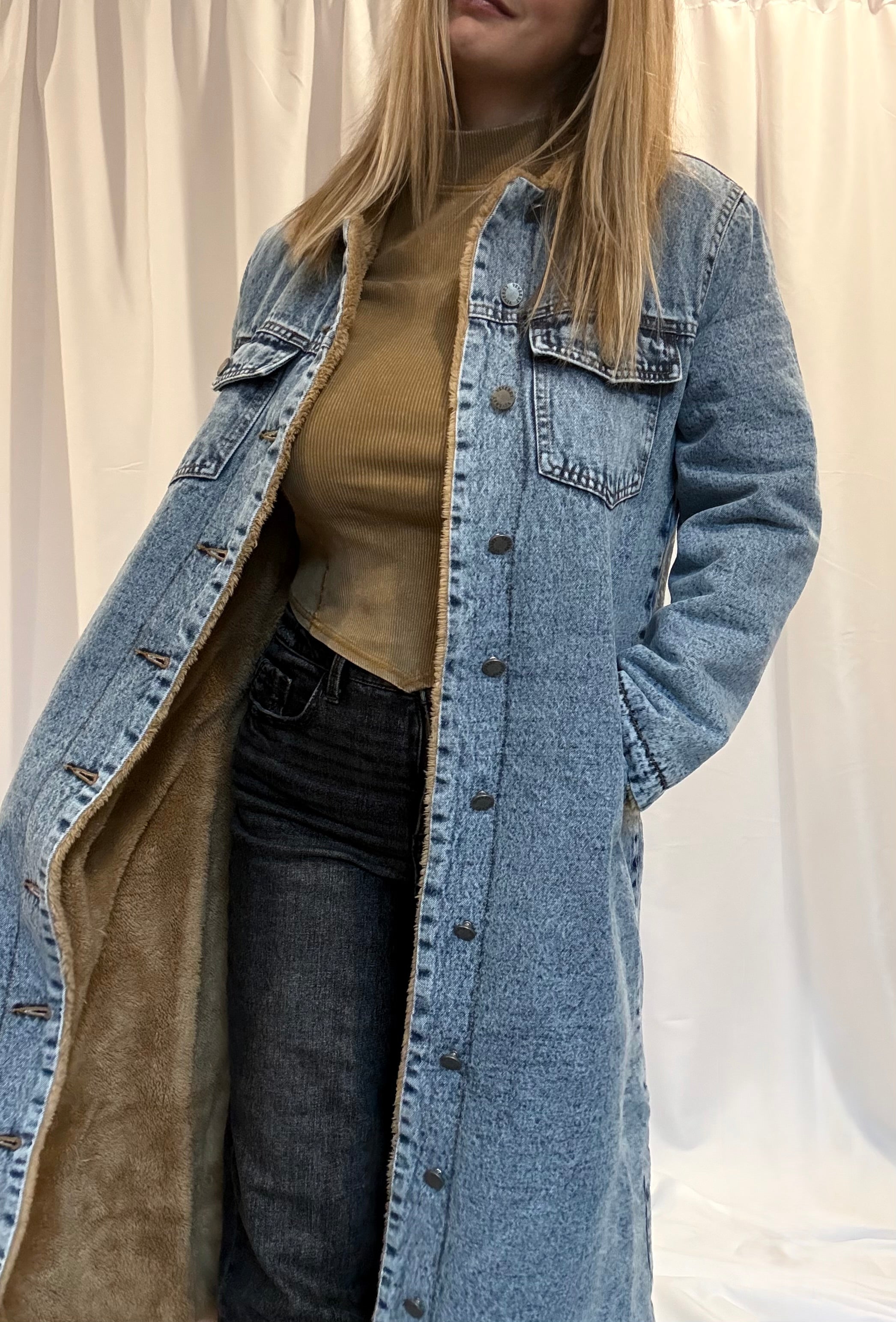 lined denim jacket