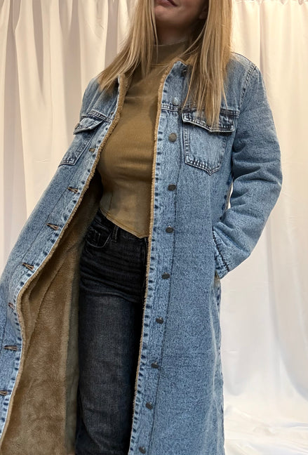 lined denim jacket