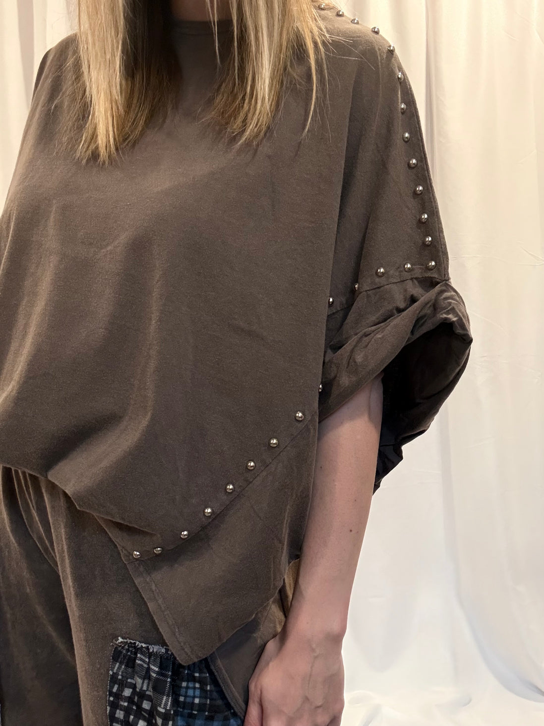 oversized studded tee