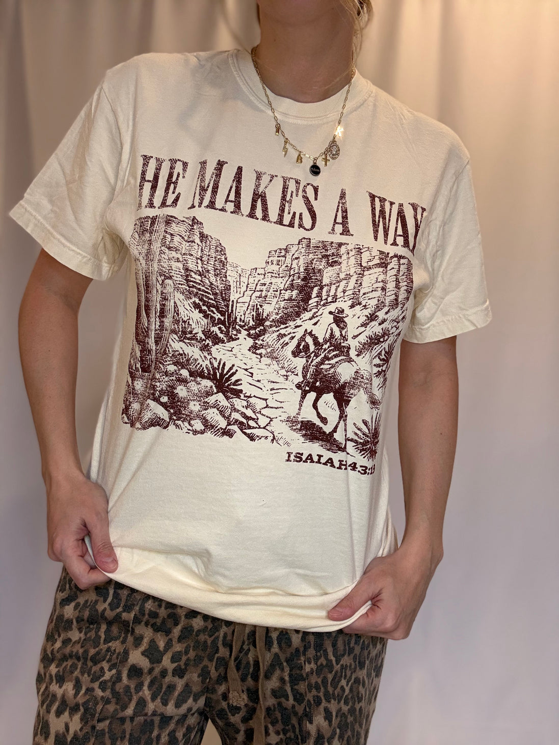 he makes a way graphic tee