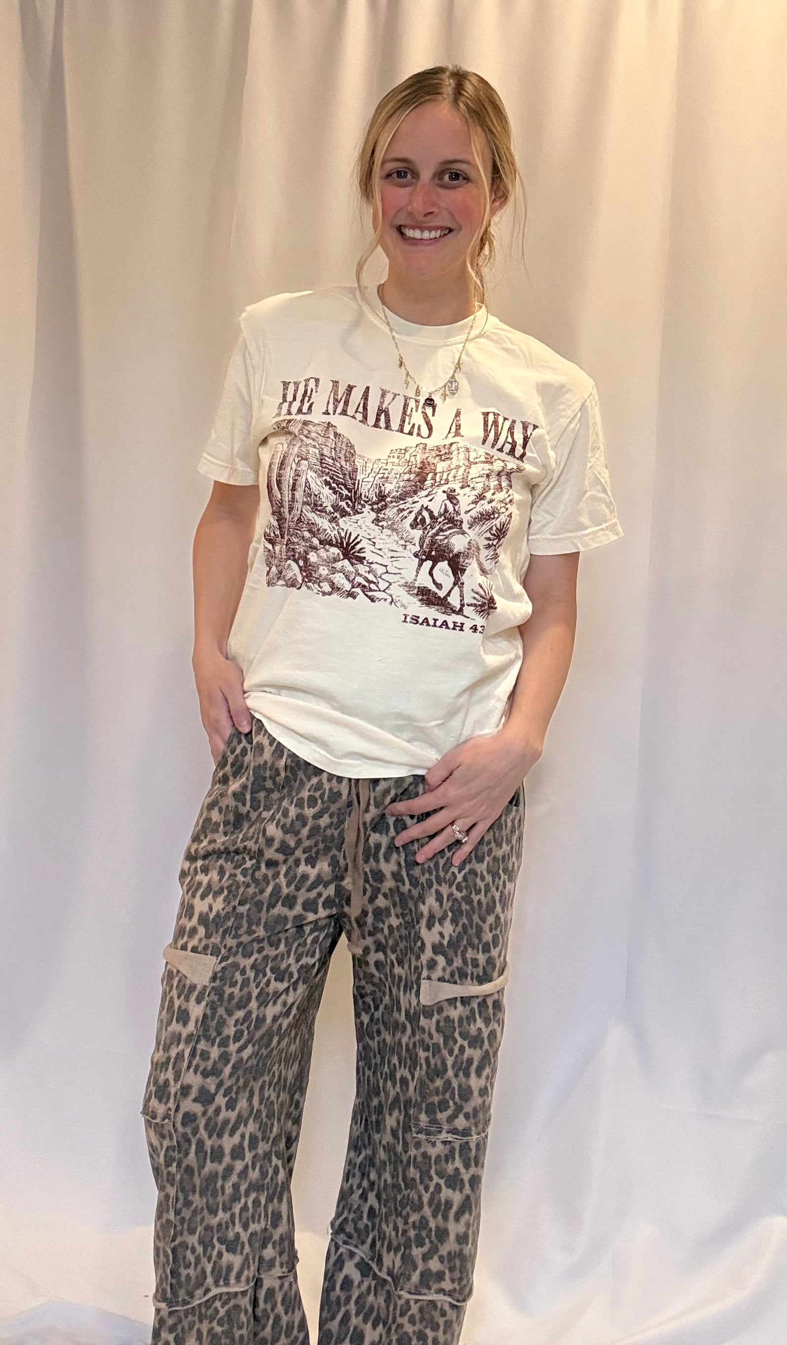 he makes a way graphic tee
