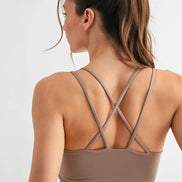 criss-cross sports bra